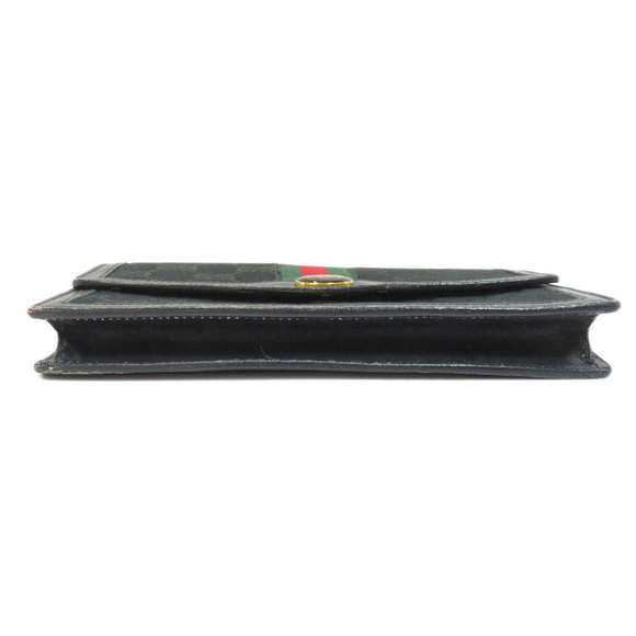 Gucci GG Sherry Line Accessory Pouch Canvas Black - Picture 4 of 10